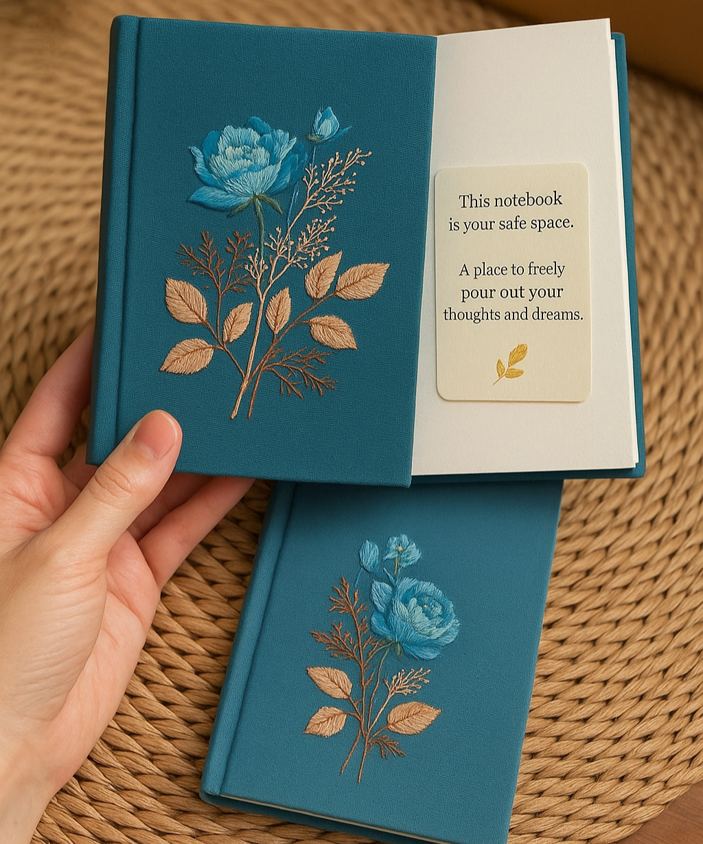 Special Hand-embroidered notebook