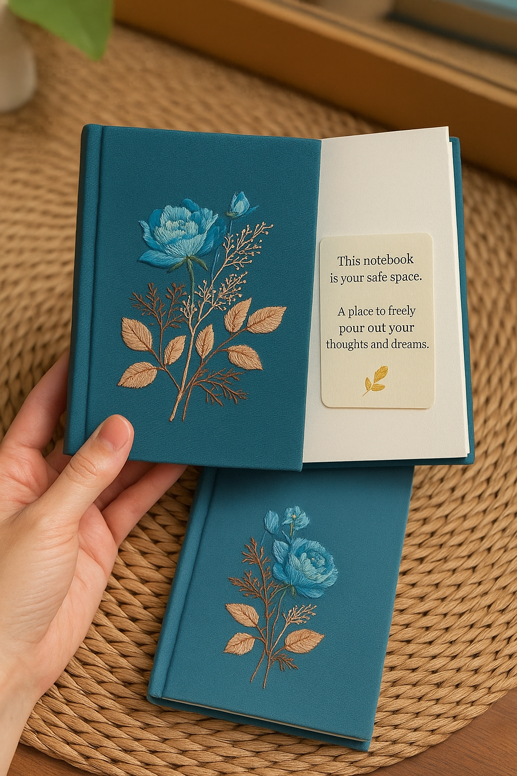 Unique hand-embroidered picture