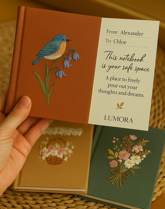 Special Hand-embroidered notebook