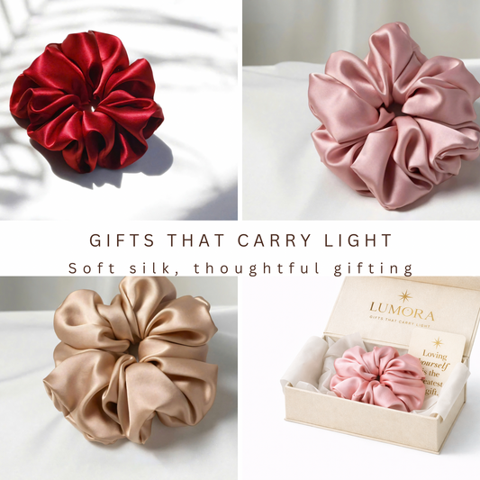 Oversized Silk Scrunchies Gift set - XL - Single